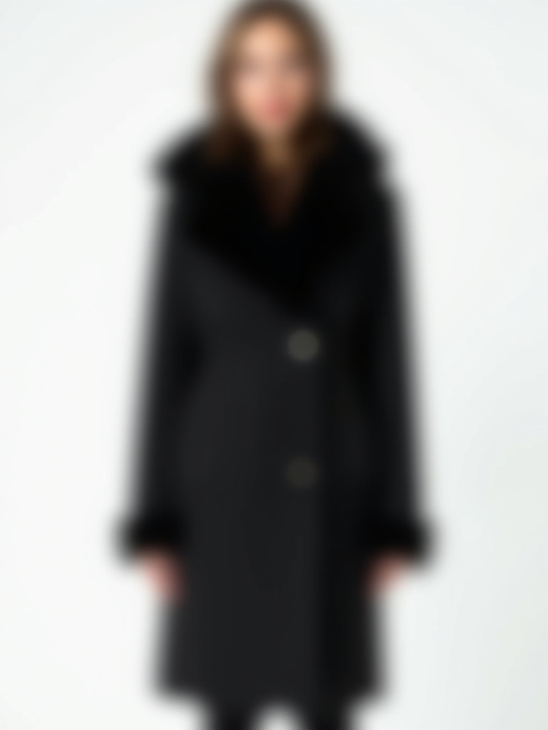 Manteau noir avec poches